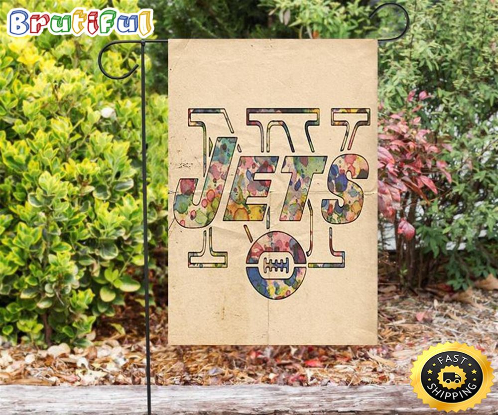 Nfl Garden Flags New York Jets Emblem Colorful v30 Double Sided Printing Garden Flag Jets Garden Flags