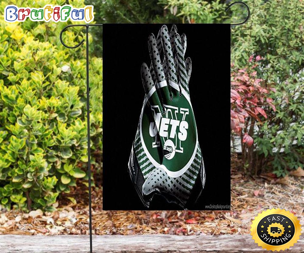 Nfl Garden Flags New York Jets Emblem v15 Double Sided Printing Garden Flag Jets Garden Flags