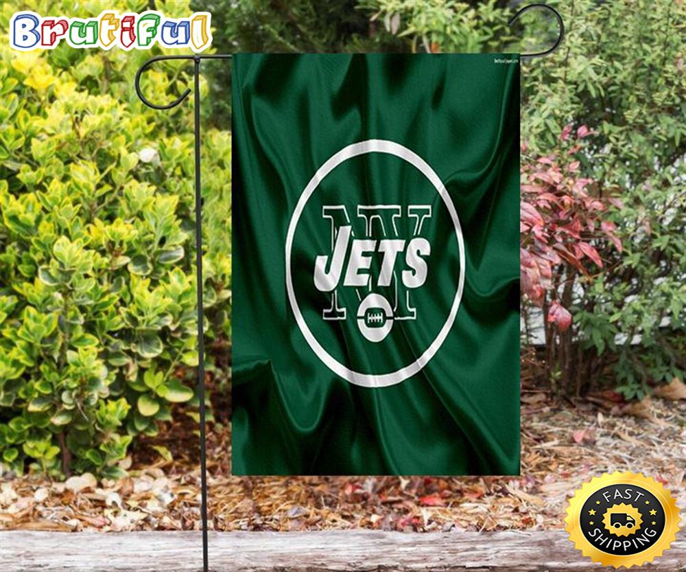 Nfl Garden Flags New York Jets Emblem v21 Double Sided Printing Garden Flag Jets Garden Flags