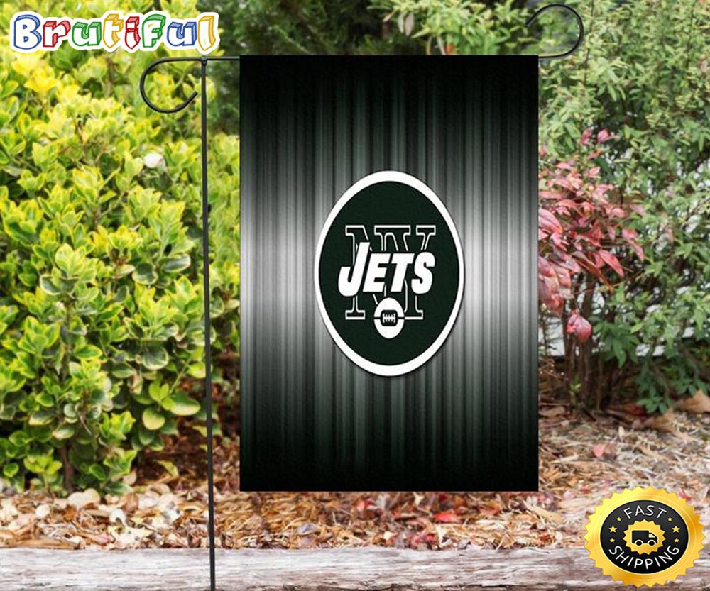 Nfl Garden Flags New York Jets Emblem v22 Double Sided Printing Garden Flag Jets Garden Flags