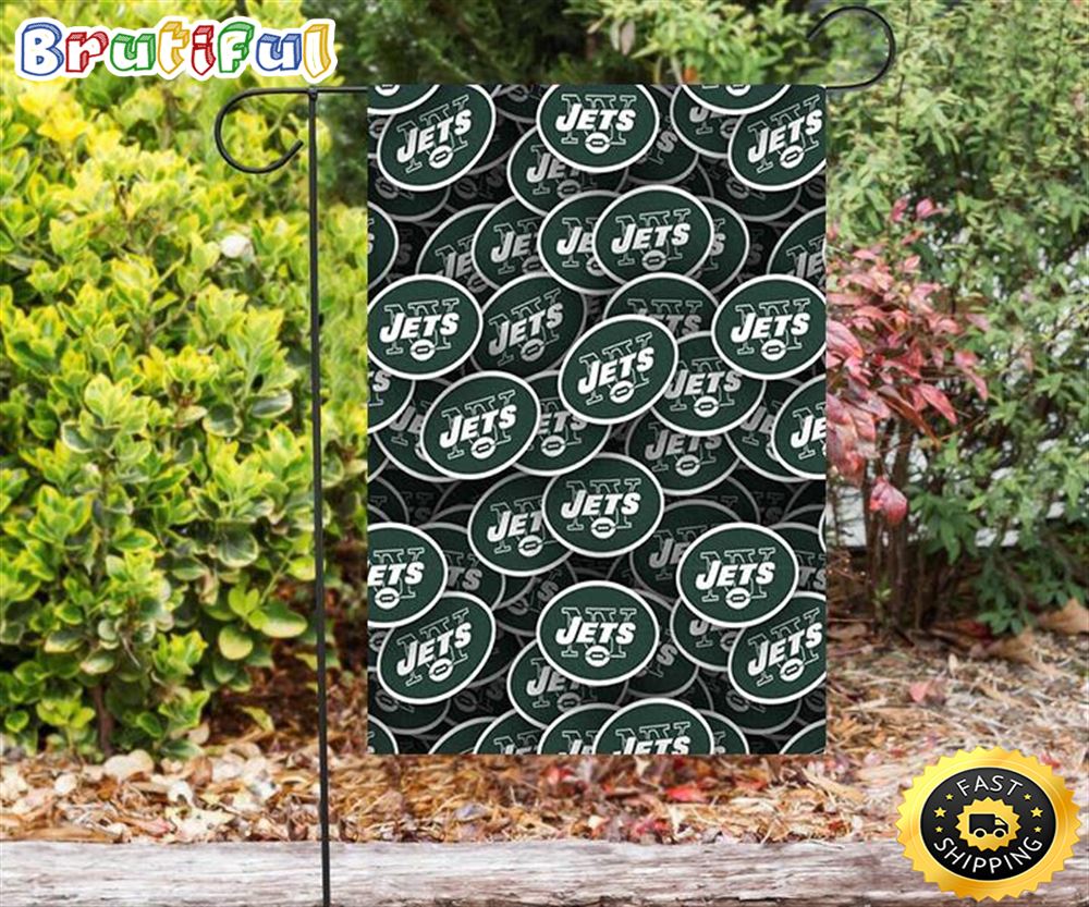 Nfl Garden Flags New York Jets Emblems v32 Double Sided Printing Garden Flag Jets Garden Flags