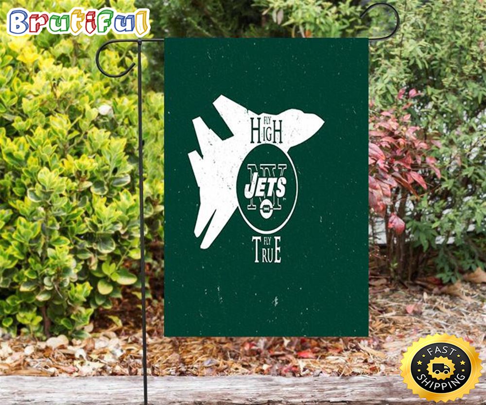 Nfl Garden Flags New York Jets Fly Hight Fly True v17 Double Sided Printing Garden Flag Jets Garden Flags