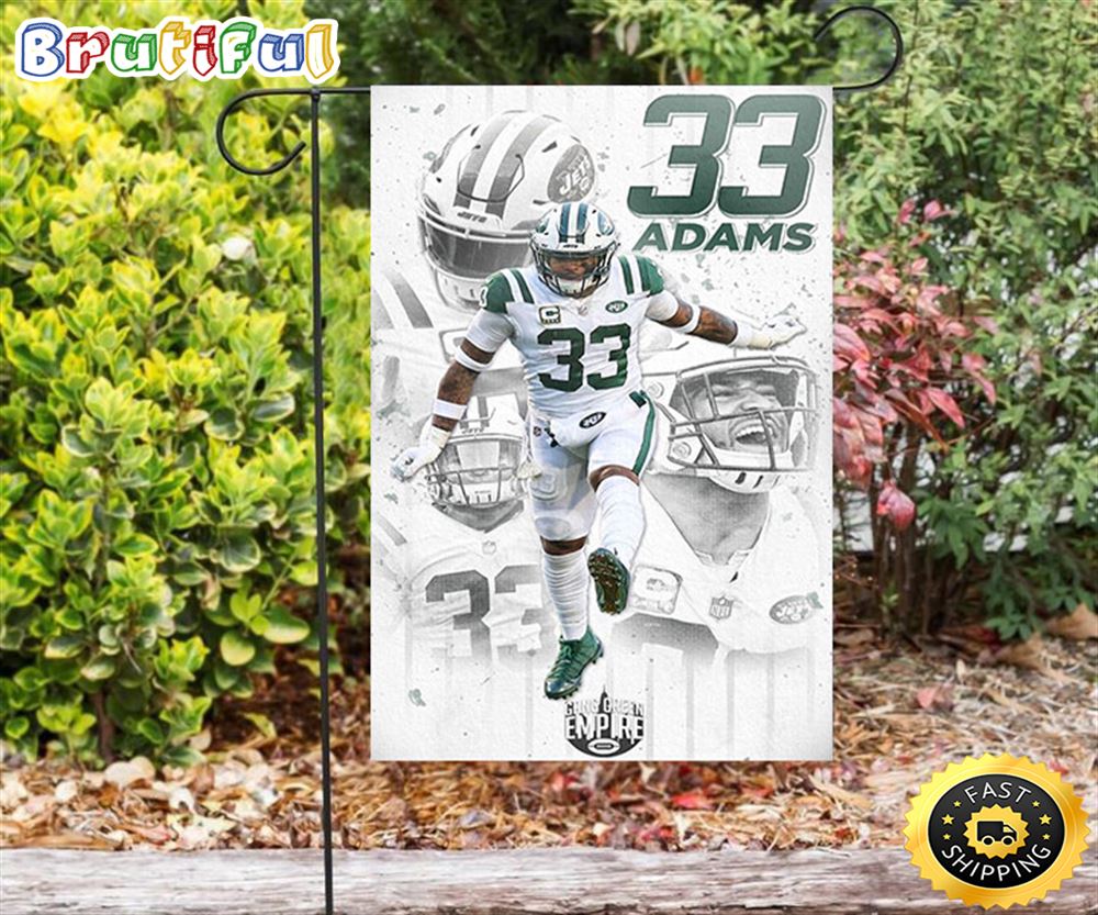 Nfl Garden Flags New York Jets Jamal Adams2 Double Sided Printing Garden Flag Jets Garden Flags