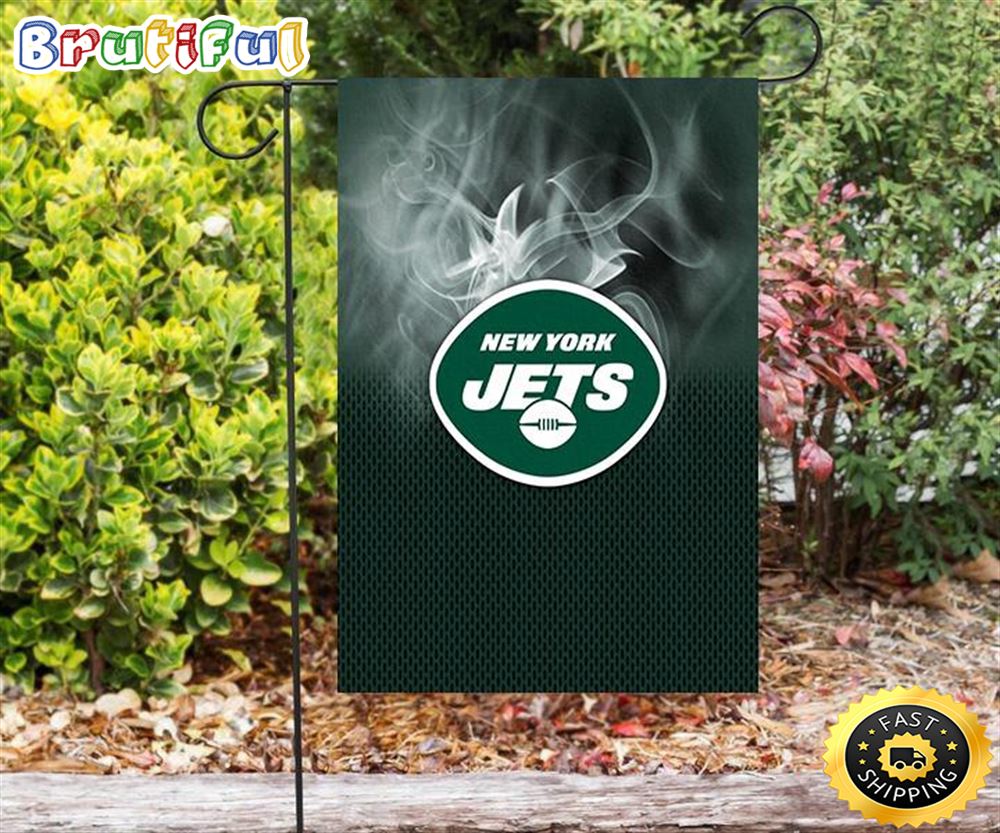 Nfl Garden Flags New York Jets Stroke v5 Double Sided Printing Garden Flag Jets Garden Flags