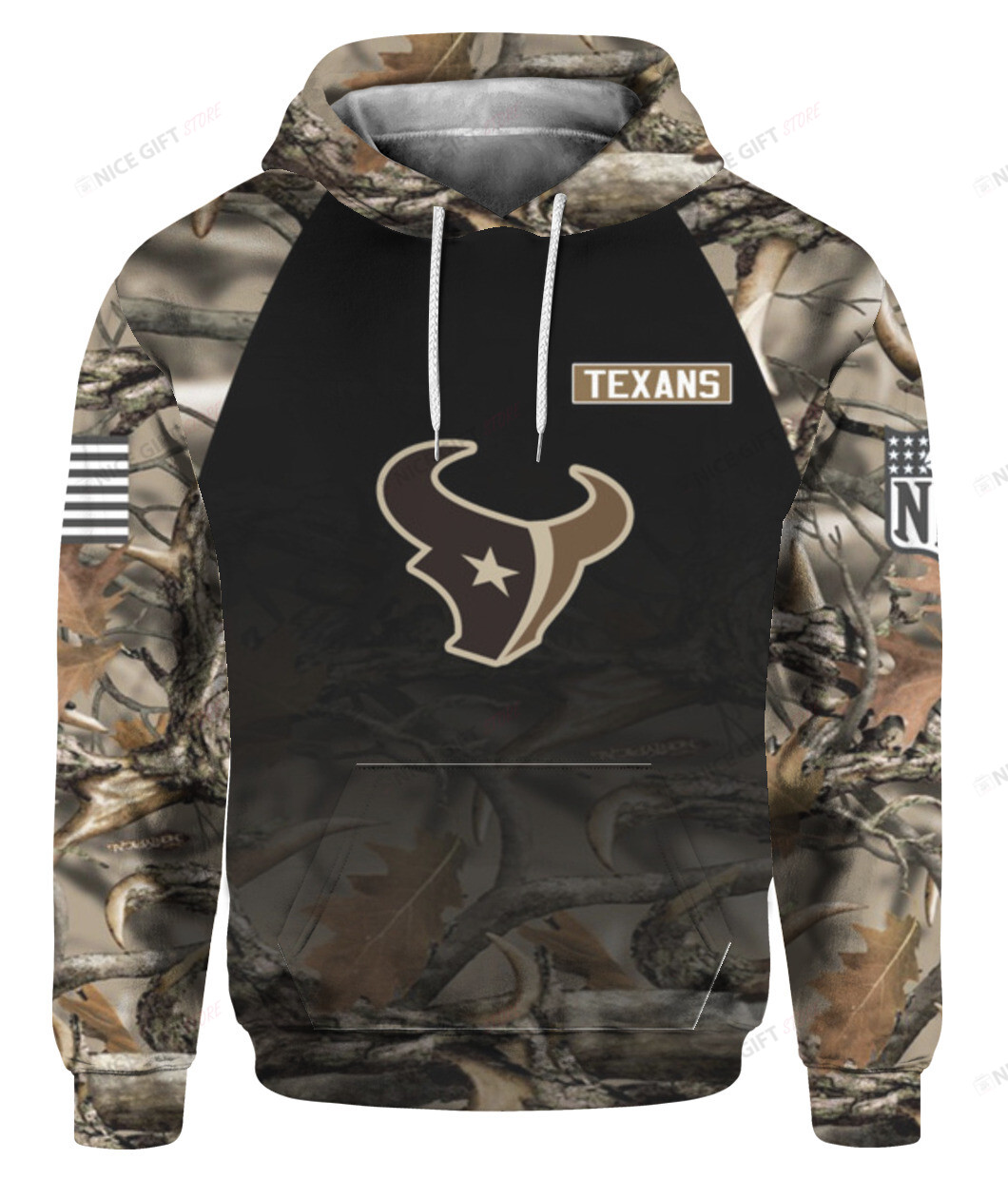 NFL Houston Texans Hunting 3D Hoodie Gift For Fans