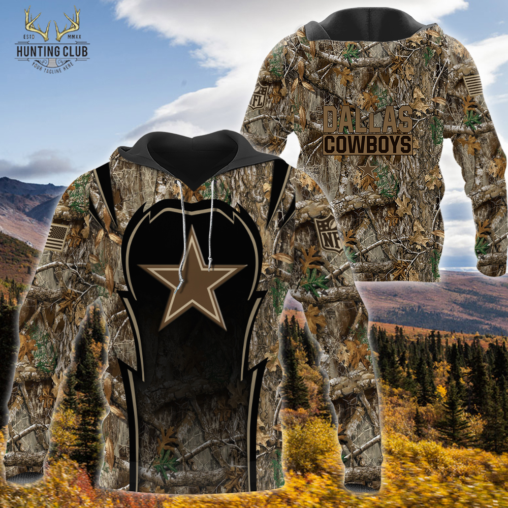 NFL Hunting Realtree Camo-Dallas Cowboys Hoodie