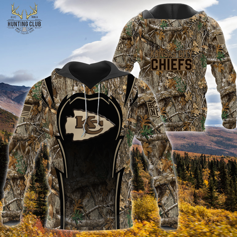 NFL Hunting Realtree Camo-Kansas City Chiefs Hoodie