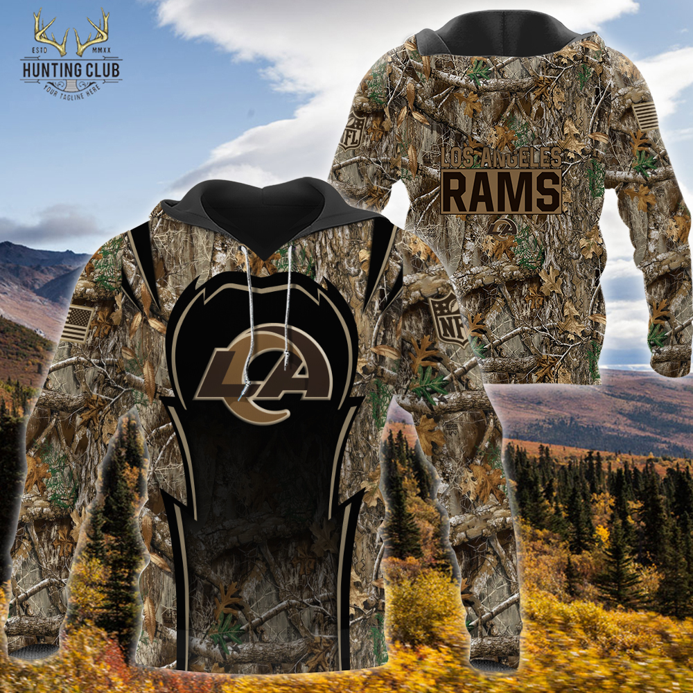 NFL Hunting Realtree Camo-Los Angeles Rams Hoodie