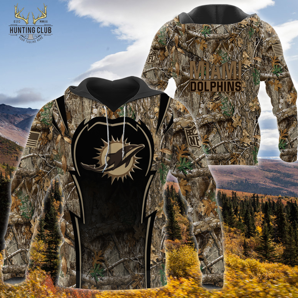 NFL Hunting Realtree Camo-Miami Dolphins Hoodie