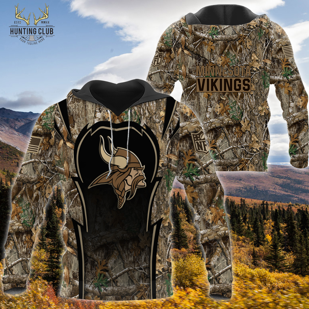 NFL Hunting Realtree Camo-Minnesota Vikings Hoodie