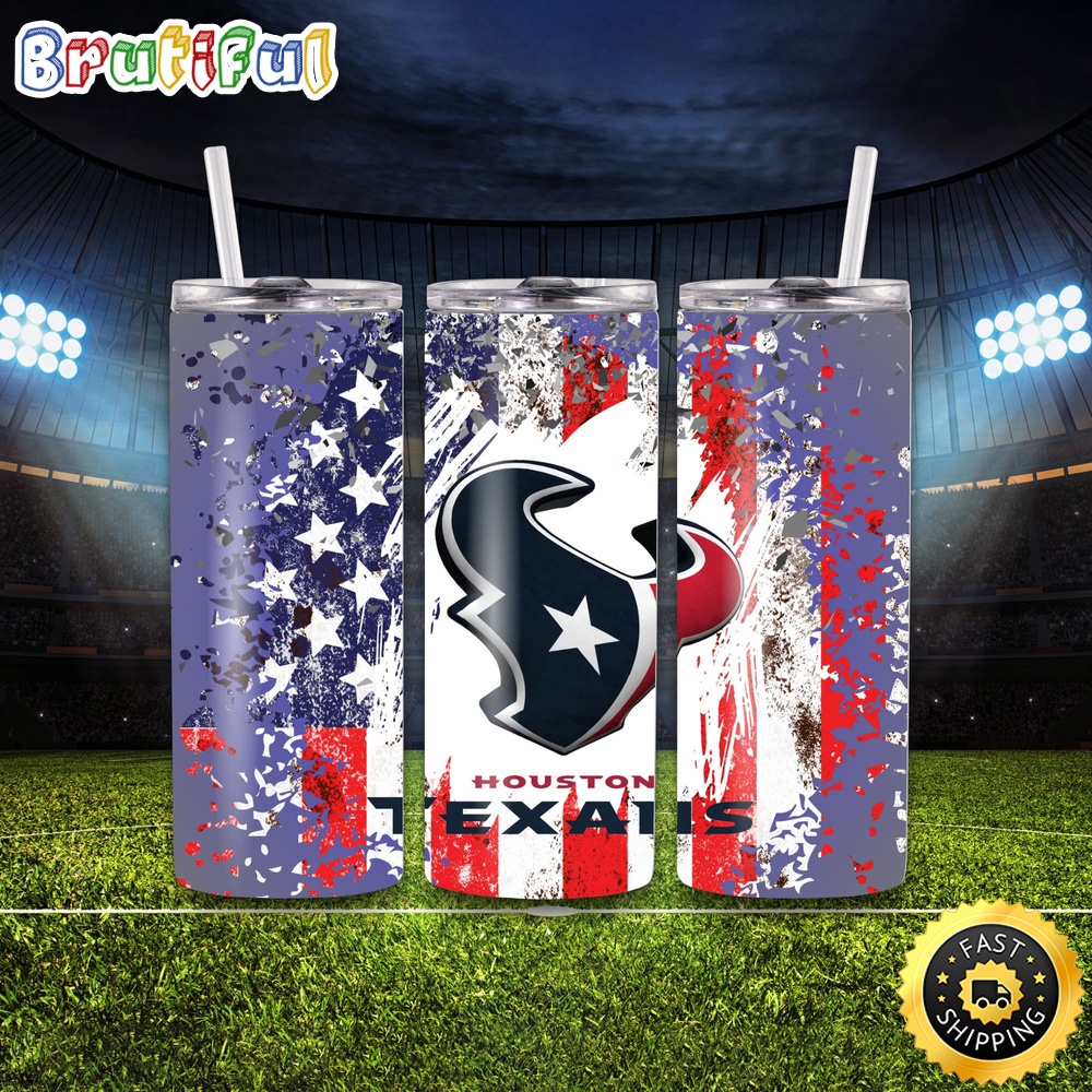 NFL Huston Texans Tumbler Logo And Team Skinny Tumbler