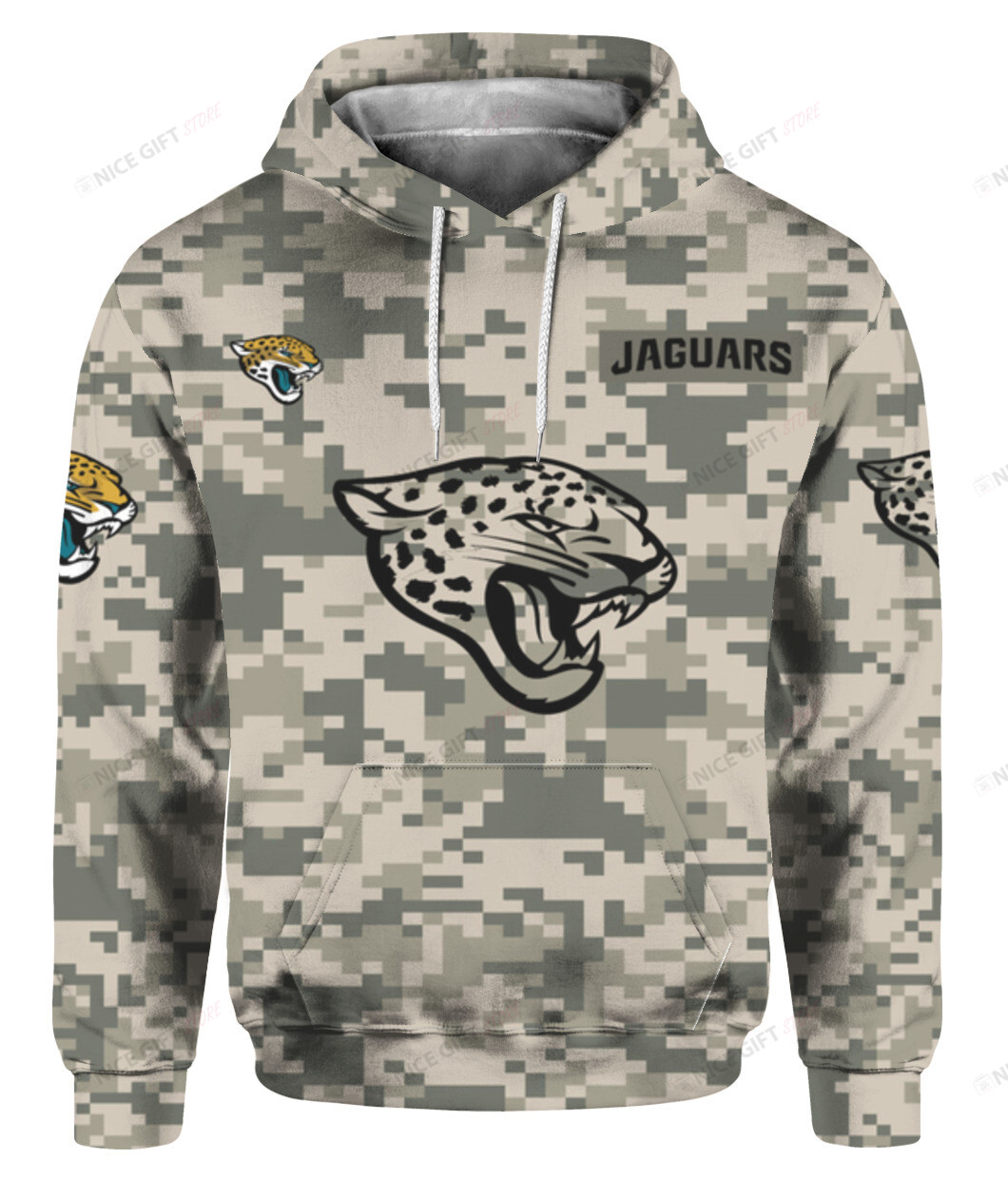 NFL Jacksonville Jaguars Camouflage 3D Hoodie Gift For Fans