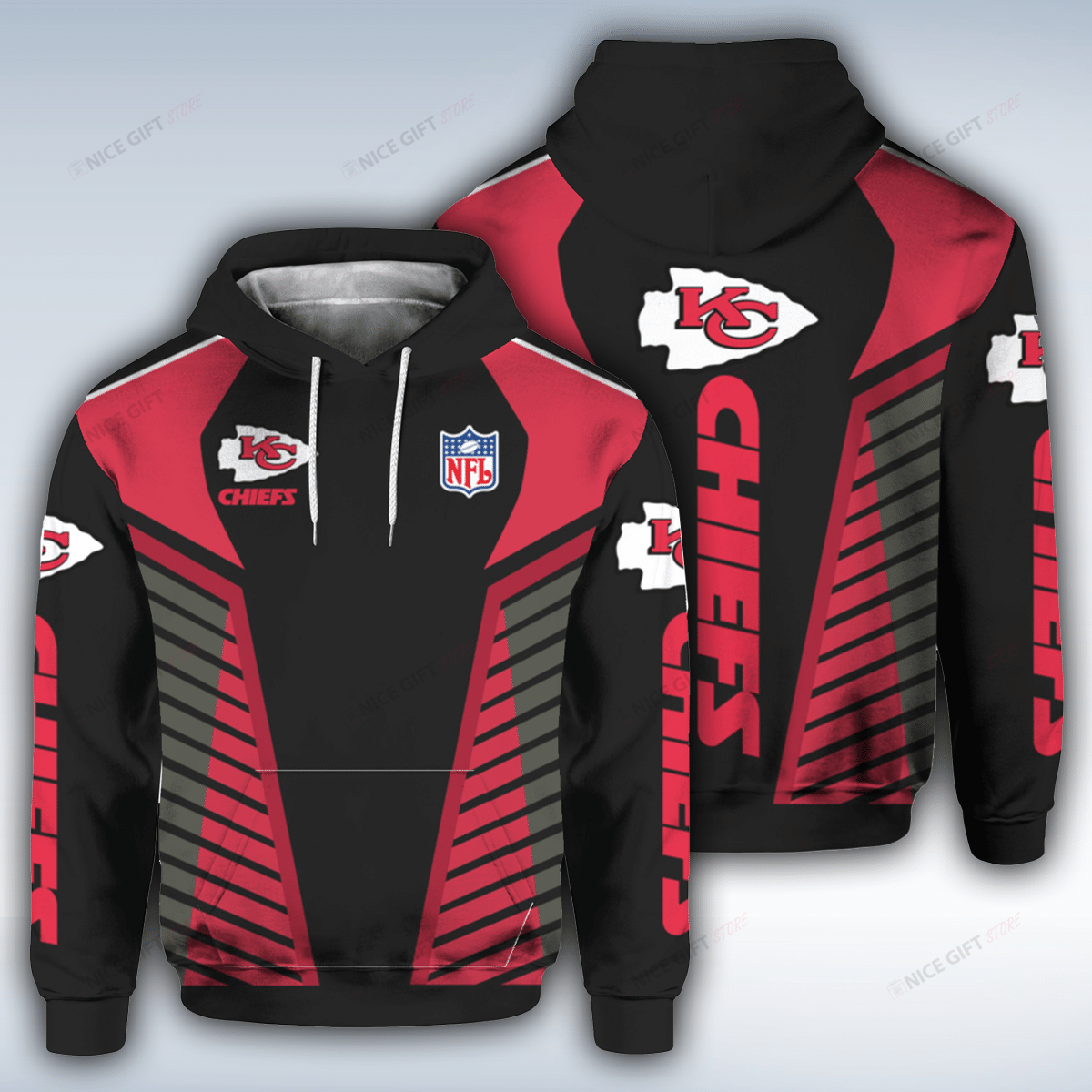 NFL Kansas City Chiefs 3D Hoodie Gift For Fans