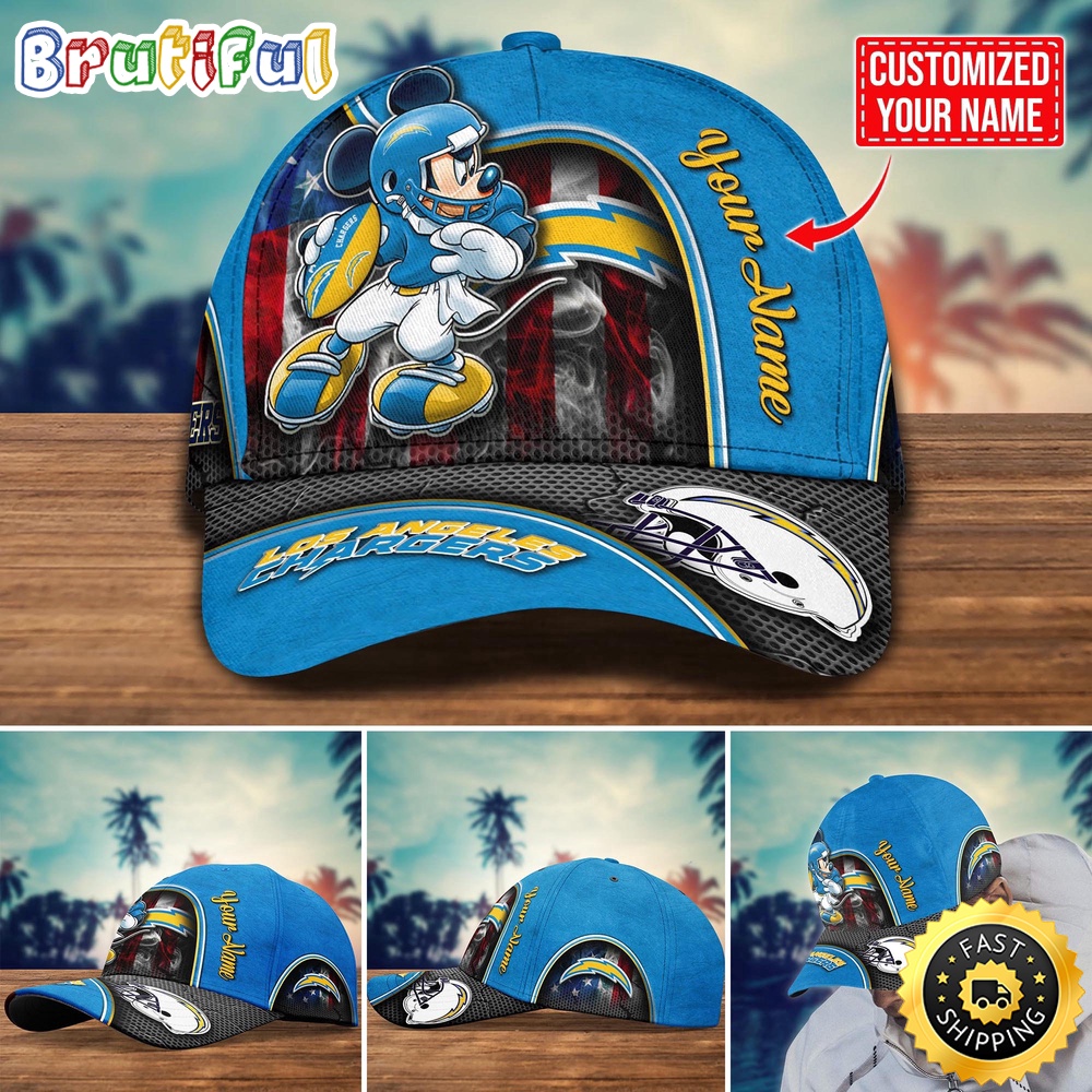 NFL Los Angeles Chargers Baseball Cap Mickey Cap Trending Custom Cap