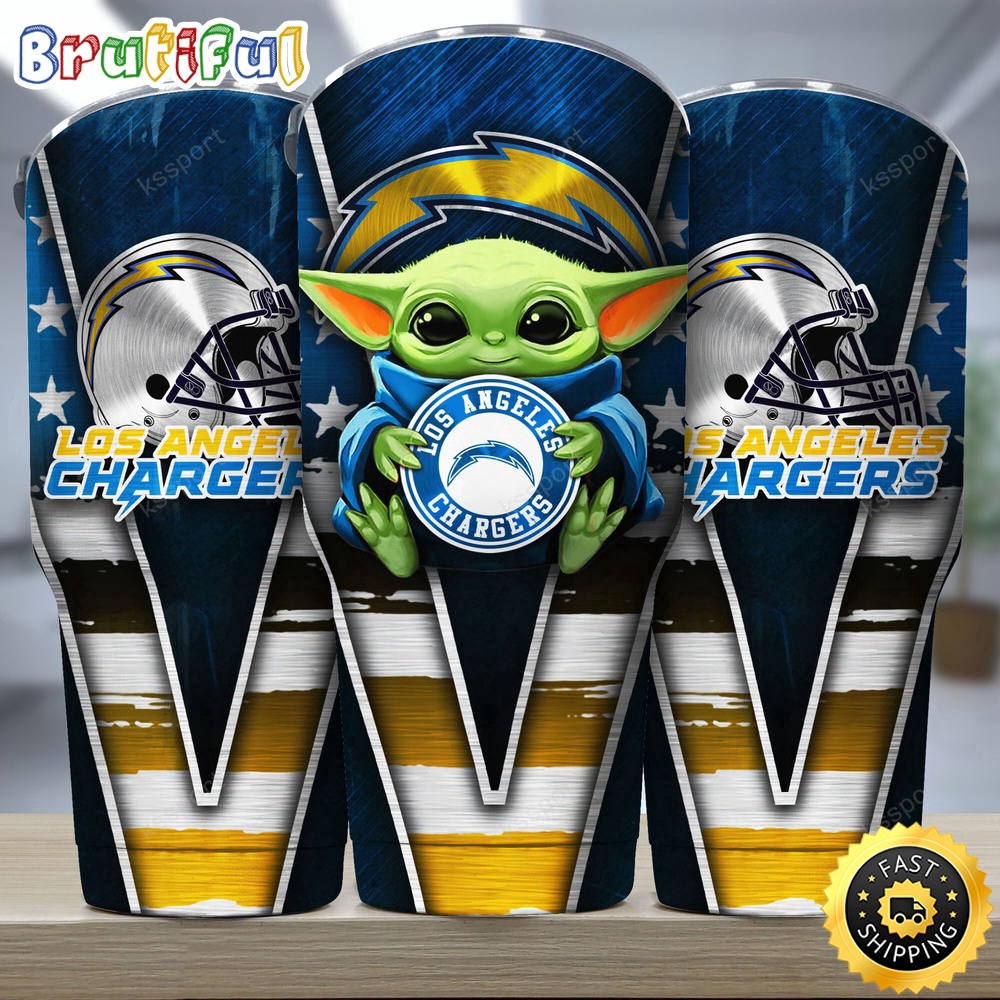 NFL Los Angeles Chargers Tumbler Baby Yoda Tumbler For This Season