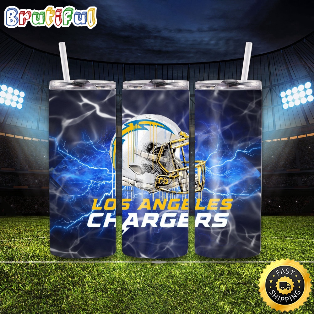 NFL Los Angeles Chargers Tumbler Logo And Team Skinny Tumbler