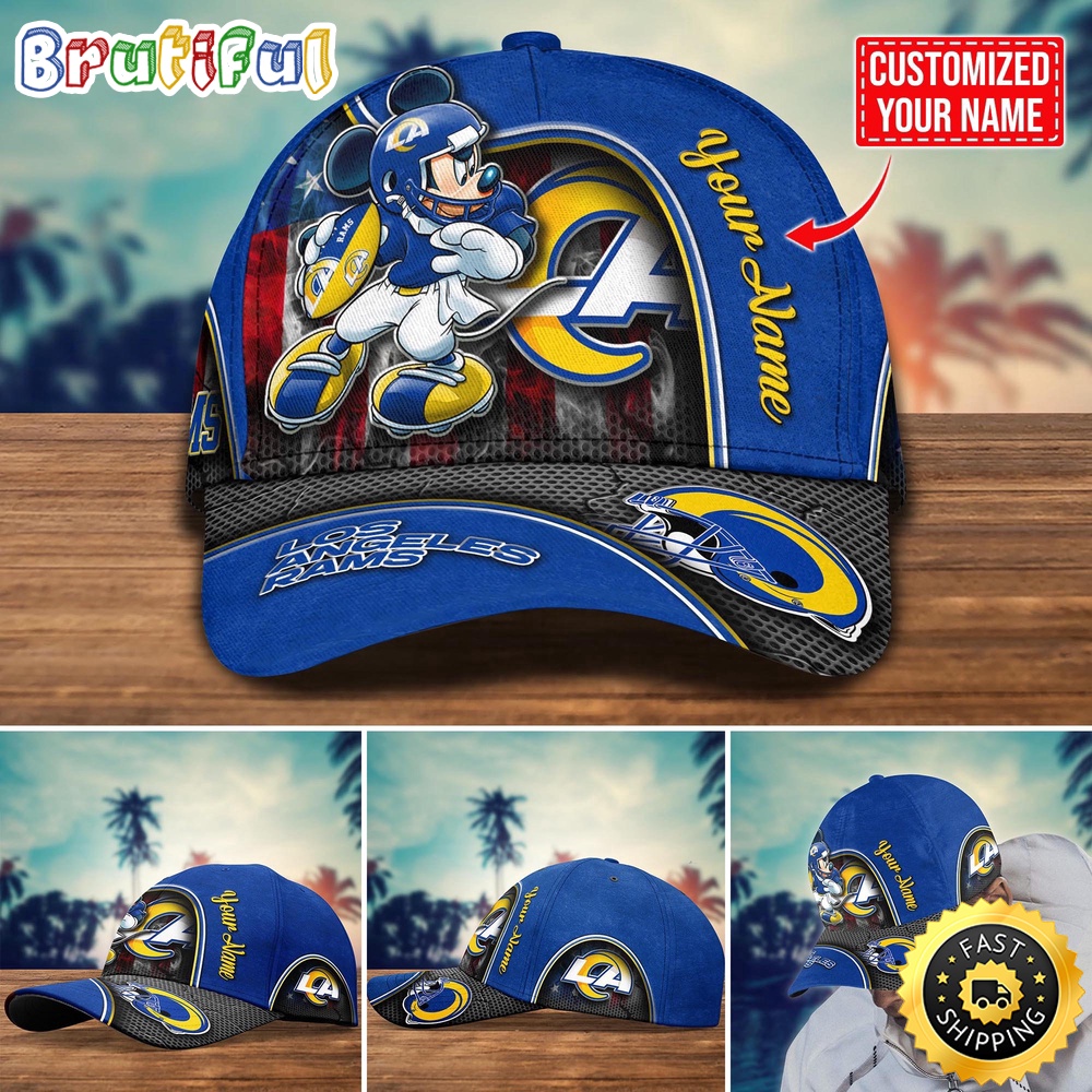 NFL Los Angeles Rams Baseball Cap Mickey Cap Trending Custom Cap