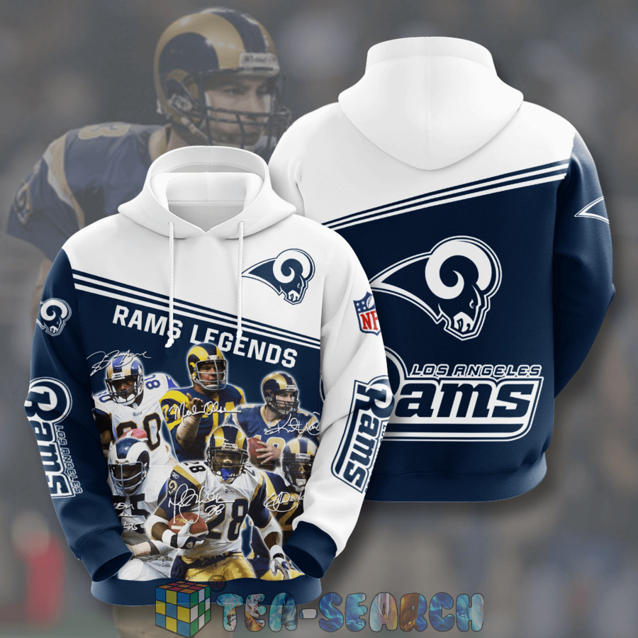NFL Los Angeles Rams Legends Signatures 3D Hoodie Gift For Fans
