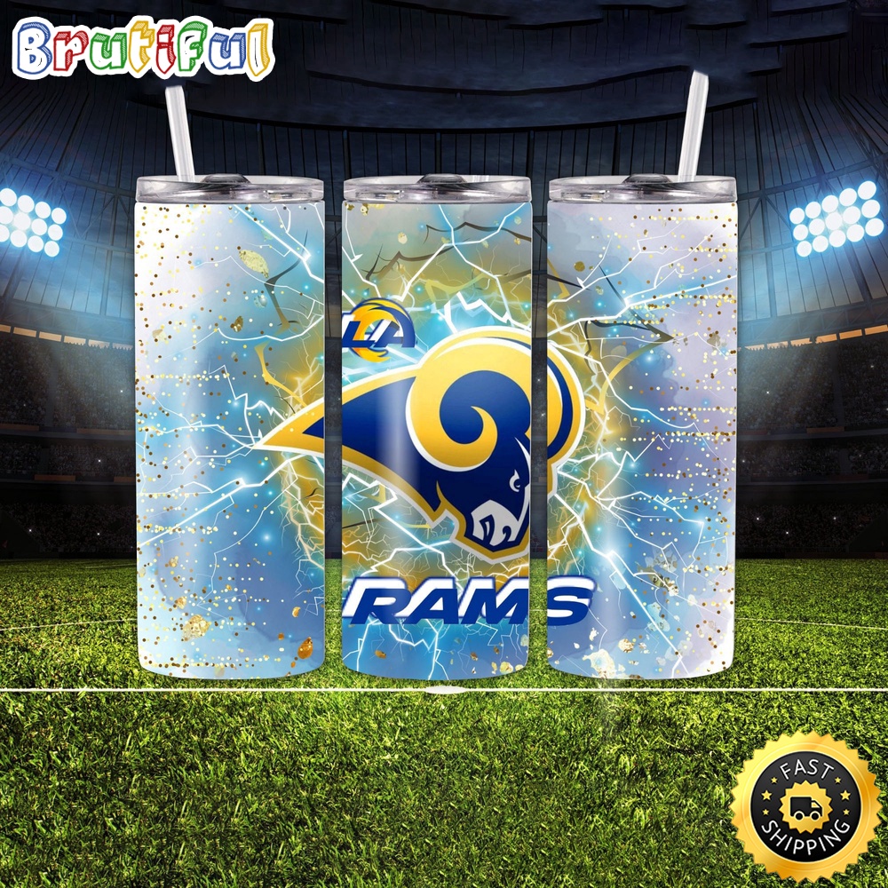 NFL Los Angeles Rams Tumbler Logo And Team Skinny Tumbler