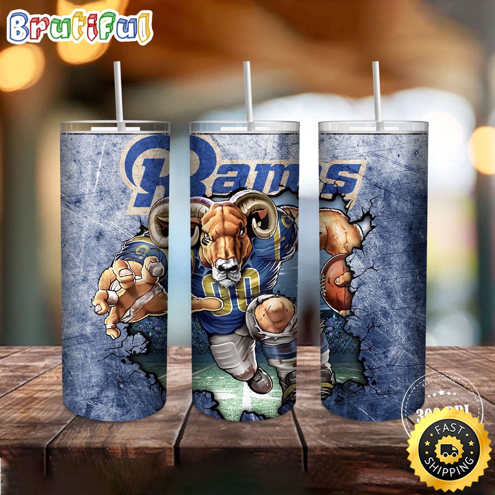 NFL Los Angeles Rams Tumbler Mascot Skinny Tumbler