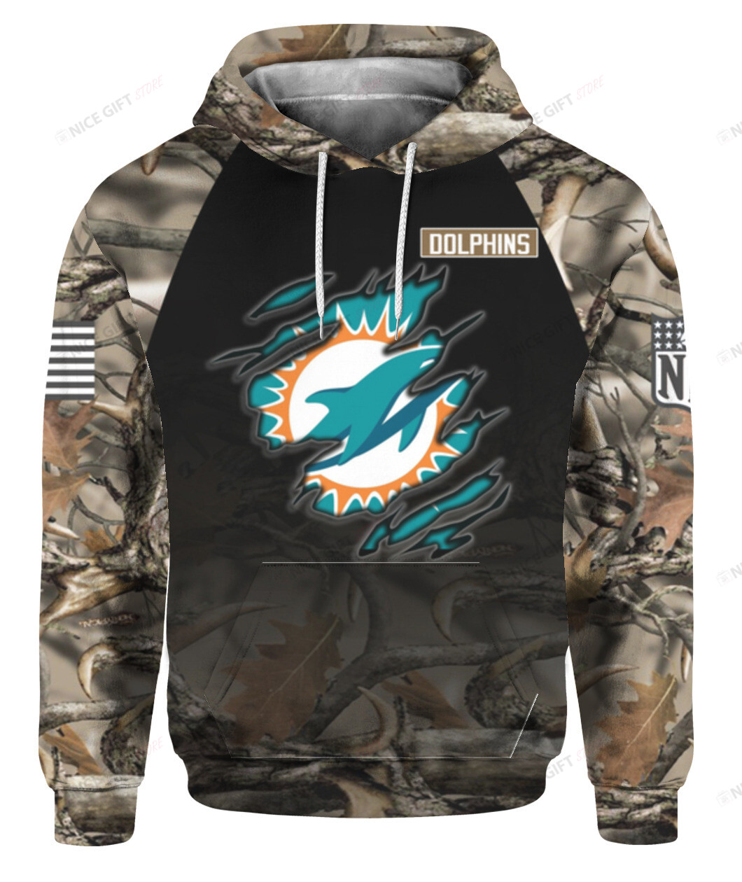 NFL Miami Dolphins Hunting 3D Hoodie Gift For Fans