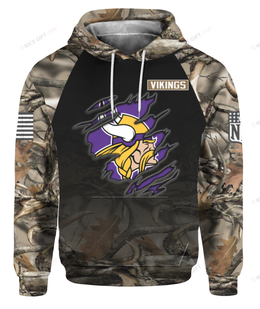 NFL Minnesota Vikings Hunting 3D Hoodie Gift For Fans