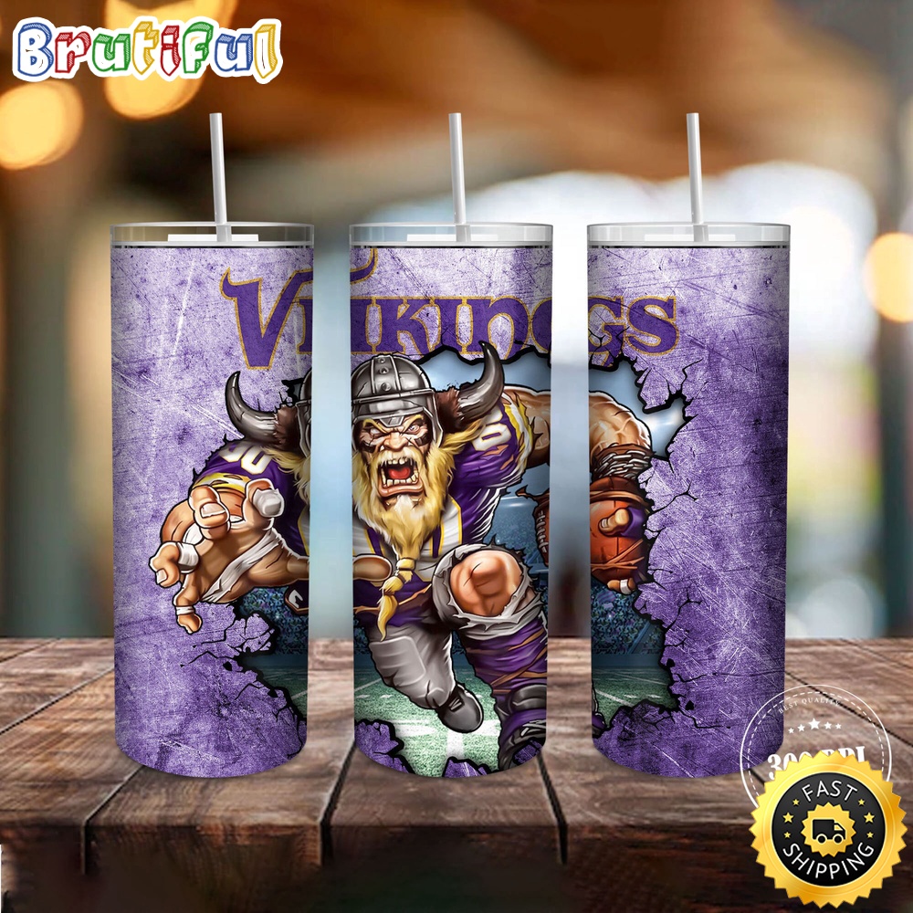 NFL Minnesota Vikings Tumbler Mascot Skinny Tumbler