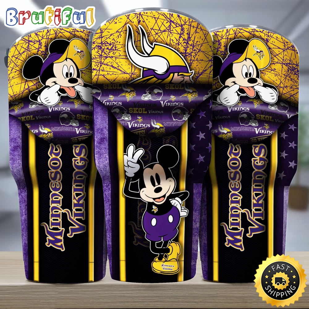 NFL Minnesota Vikings Tumbler Nfl Tumbler Playful Mickey For This Season