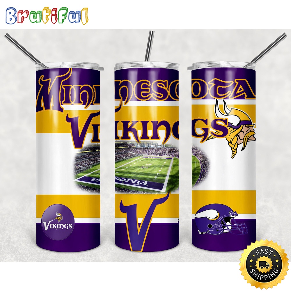 NFL Minnesota Vikings Tumbler Skinny Tumbler Chic Tumbler Cups