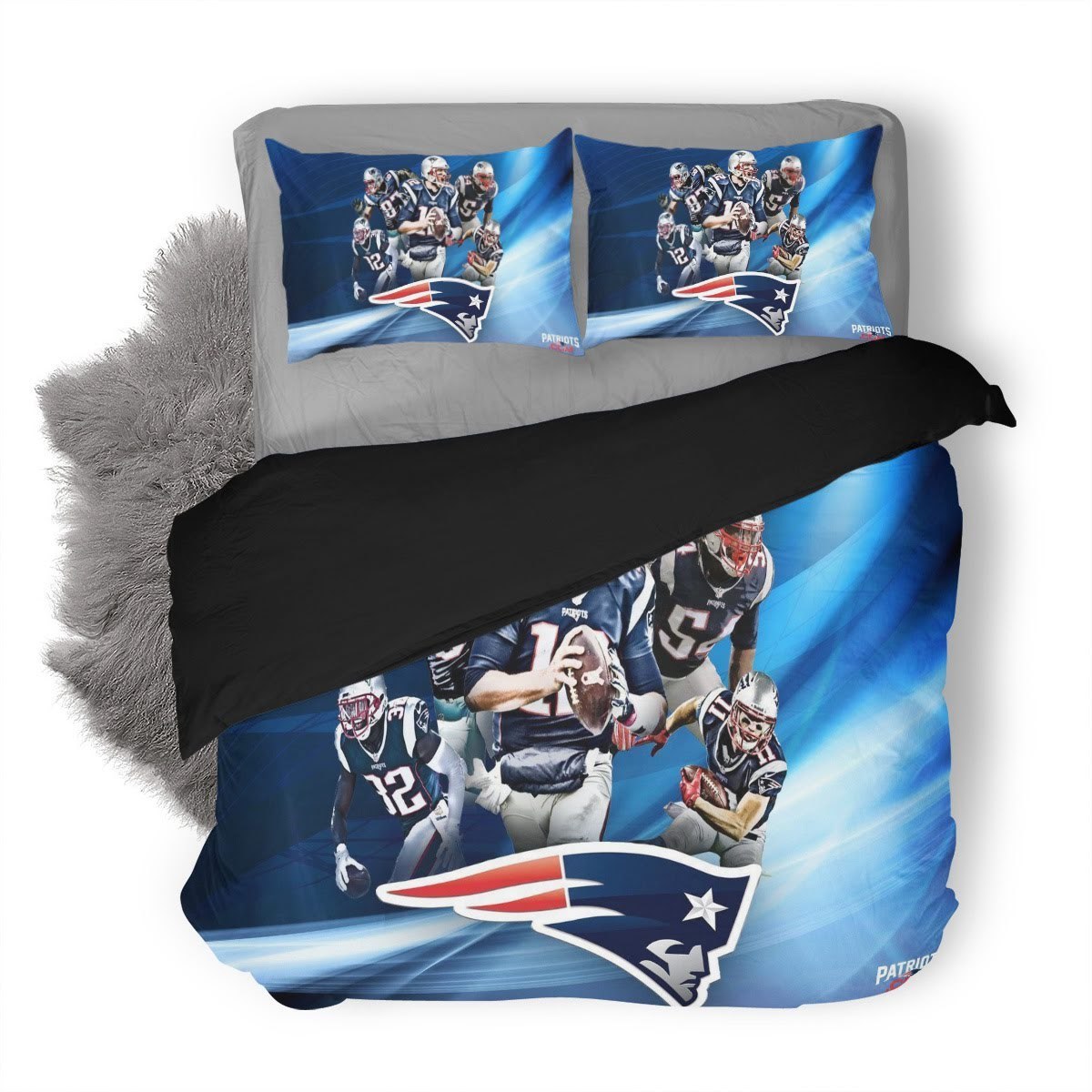 Nfl New England Patriots 10 3D Customized Duvet Cover Bedding Set