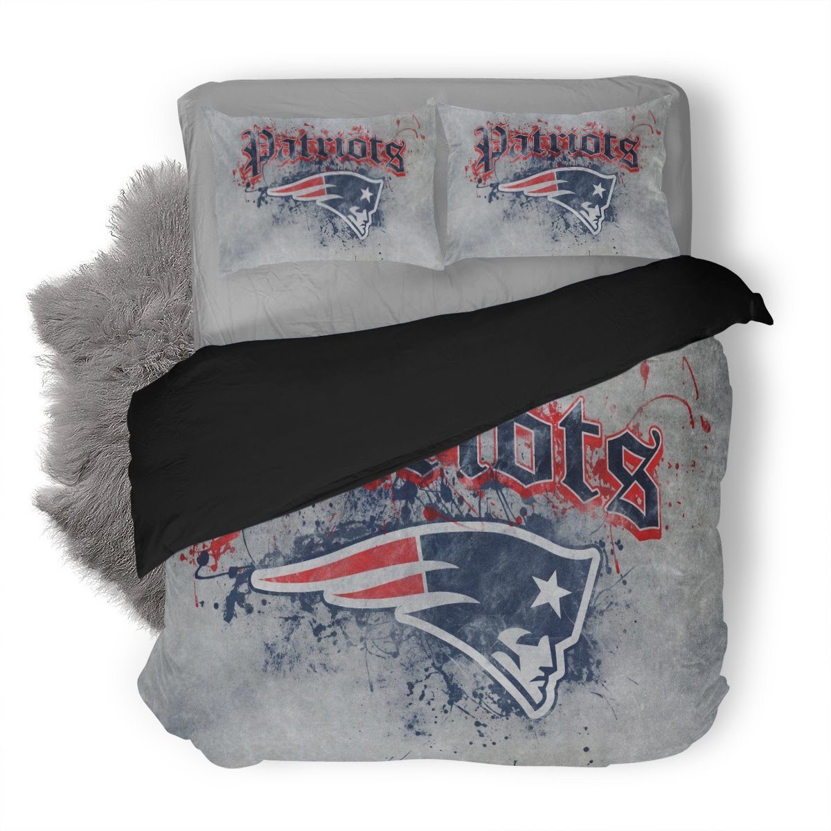 Nfl New England Patriots 3D Customized Duvet Cover Bedding Set
