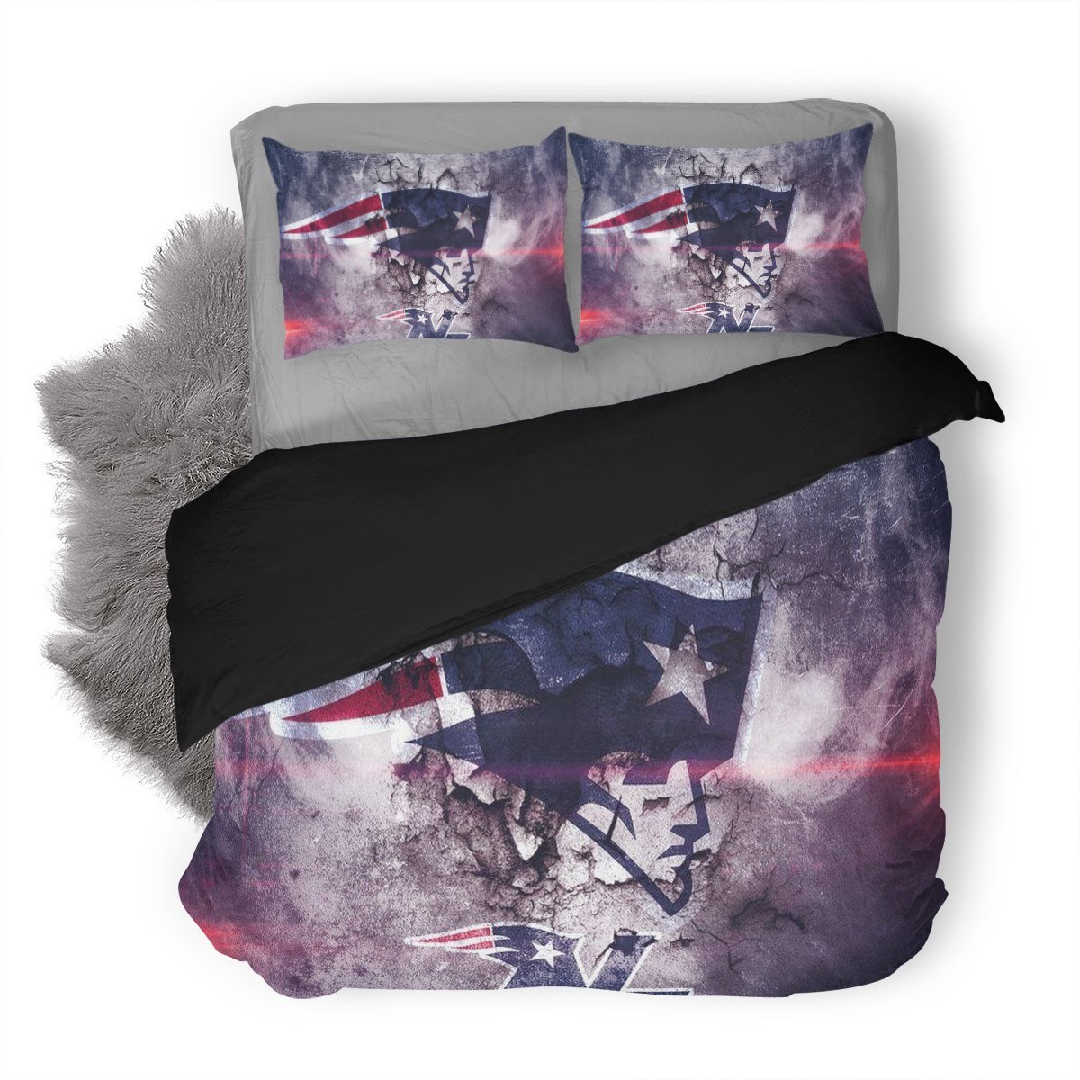 Nfl New England Patriots 3D Customized Duvet Cover Bedding Set
