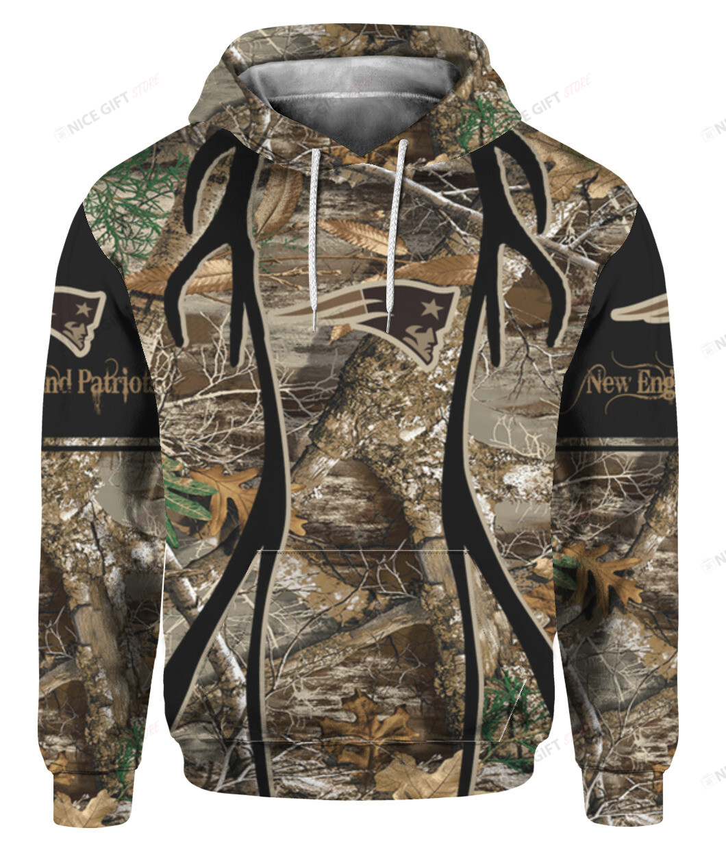 NFL New England Patriots Hunting 3D Hoodie Gift For Fans