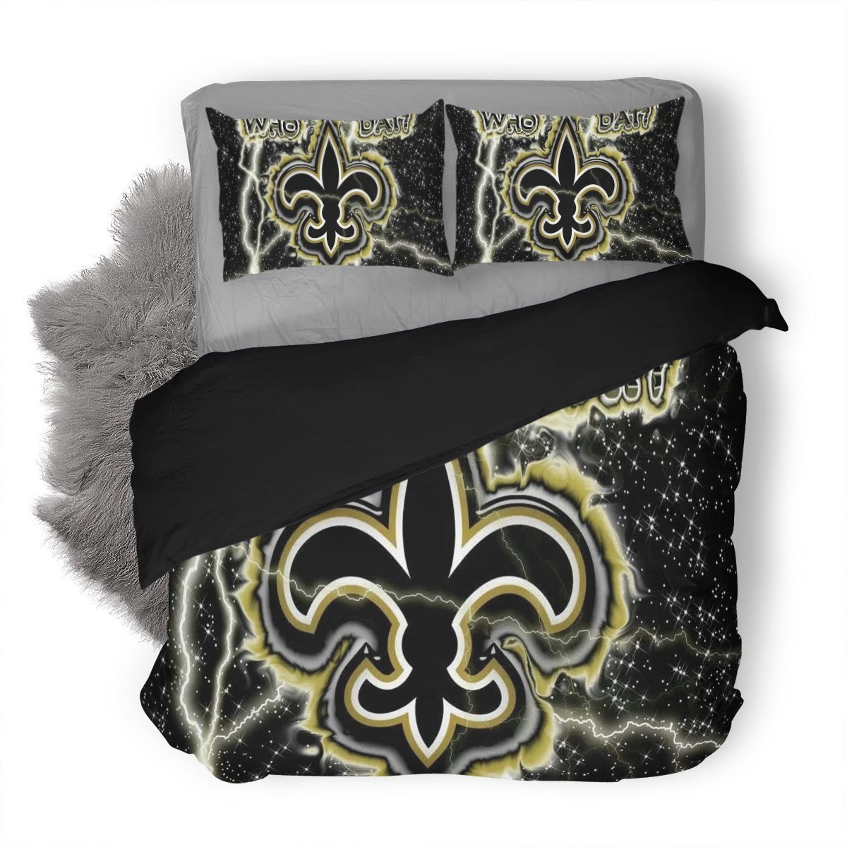 Nfl New Orleans Saints 3D Customized Duvet Cover Bedding Set