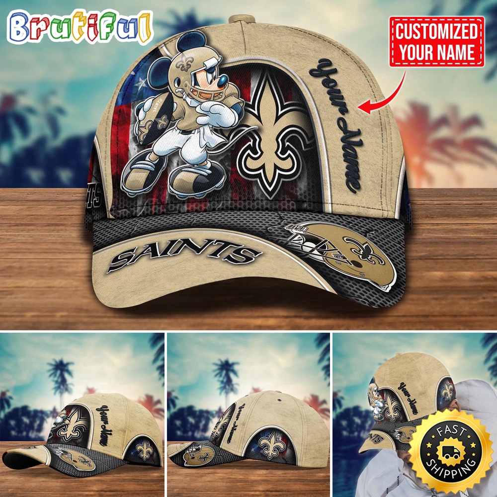 NFL New Orleans Saints Baseball Cap Mickey Cap Trending Custom Cap