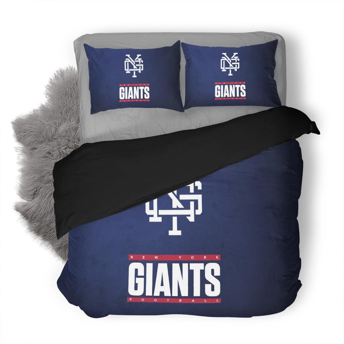 Nfl New York Giants 3D Customized Duvet Cover Bedding Set