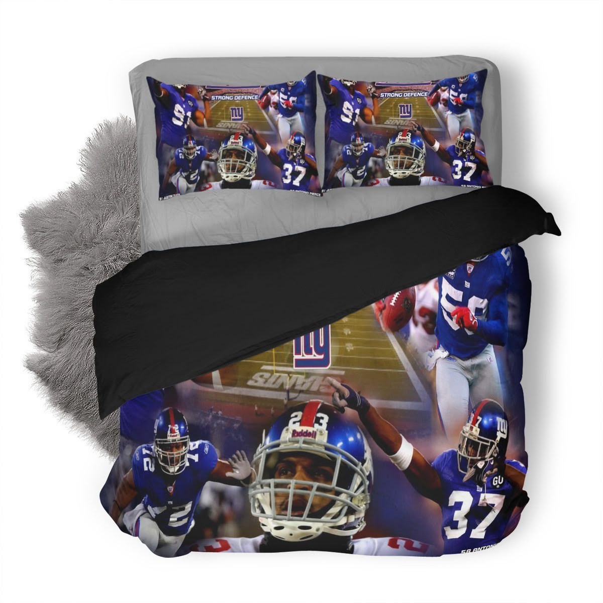 Nfl New York Giants 3D Customized Duvet Cover Bedding Set