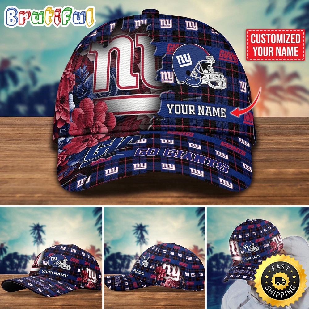 NFL New York Giants Baseball Cap Flower Trending Custom Cap