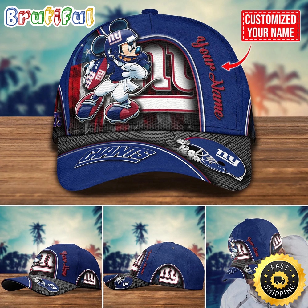 NFL New York Giants Baseball Cap Mickey Cap Trending Custom Cap