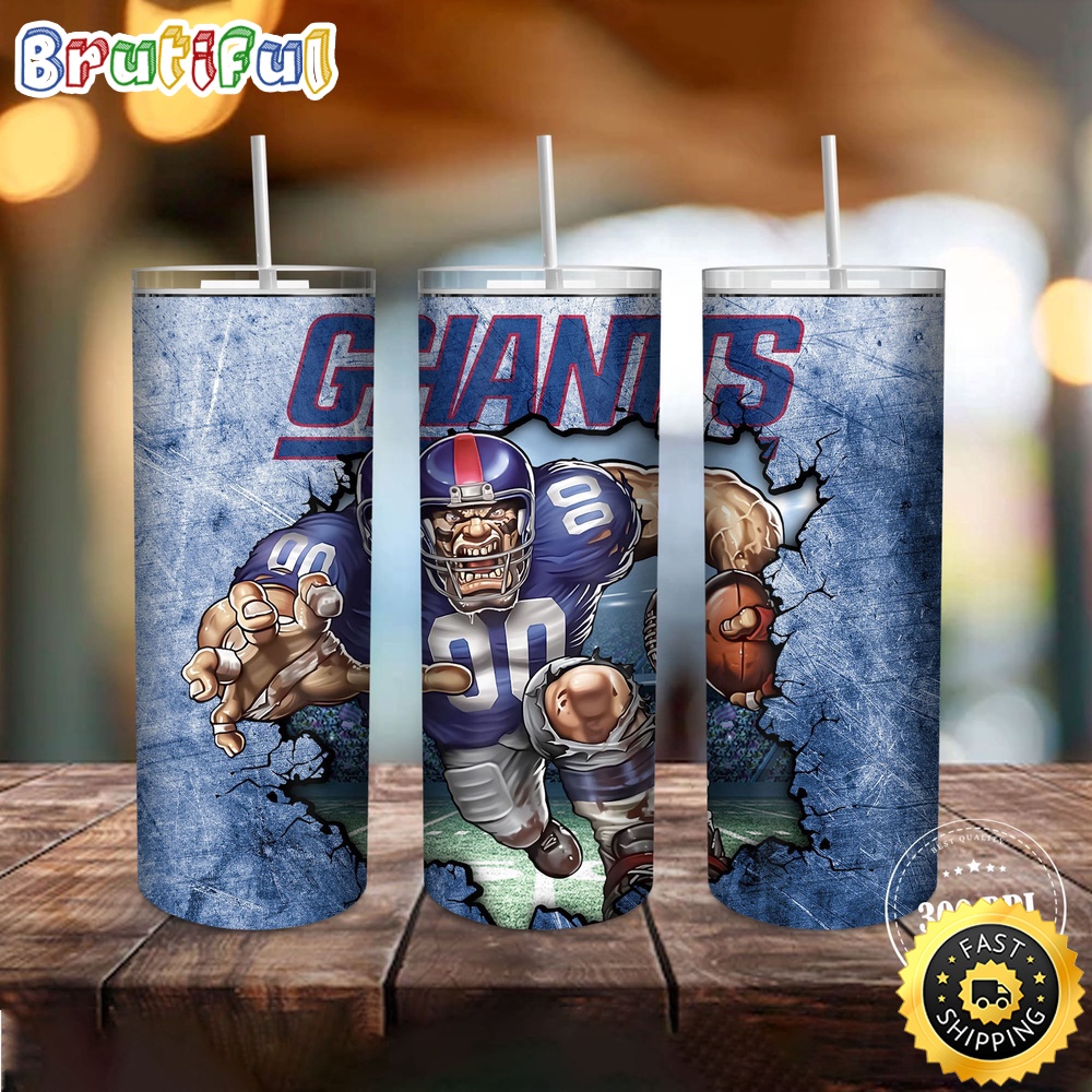 NFL New York Giants Tumbler Mascot Skinny Tumbler