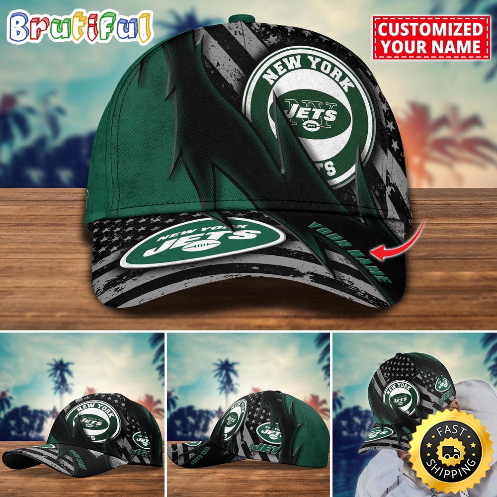 NFL New York Jets Baseball Cap Custom Football Hat For Fans