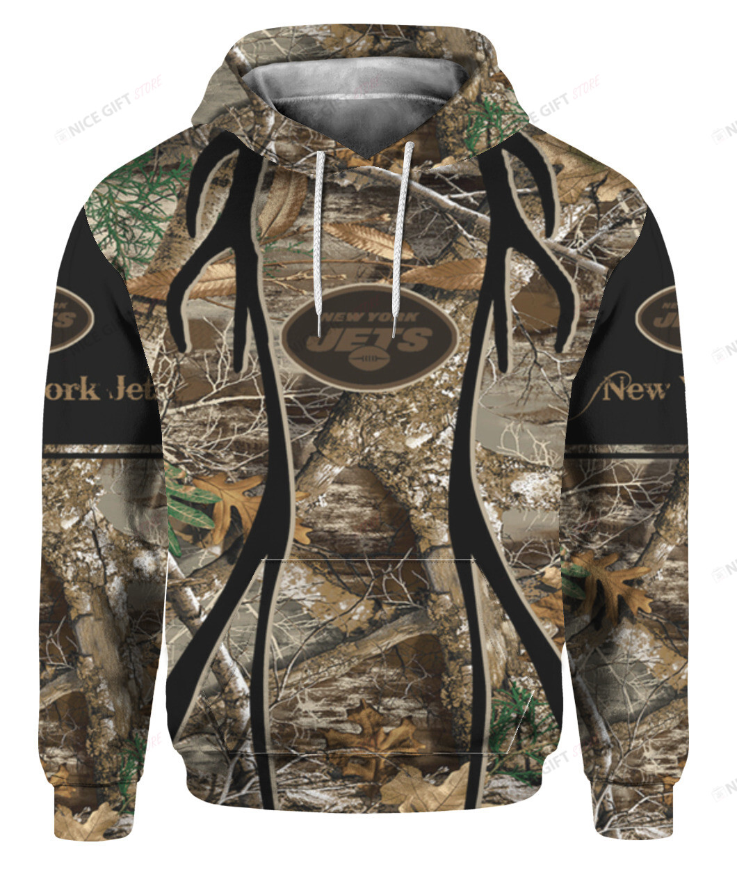 NFL New York Jets Hunting 3D Hoodie Gift For Fans