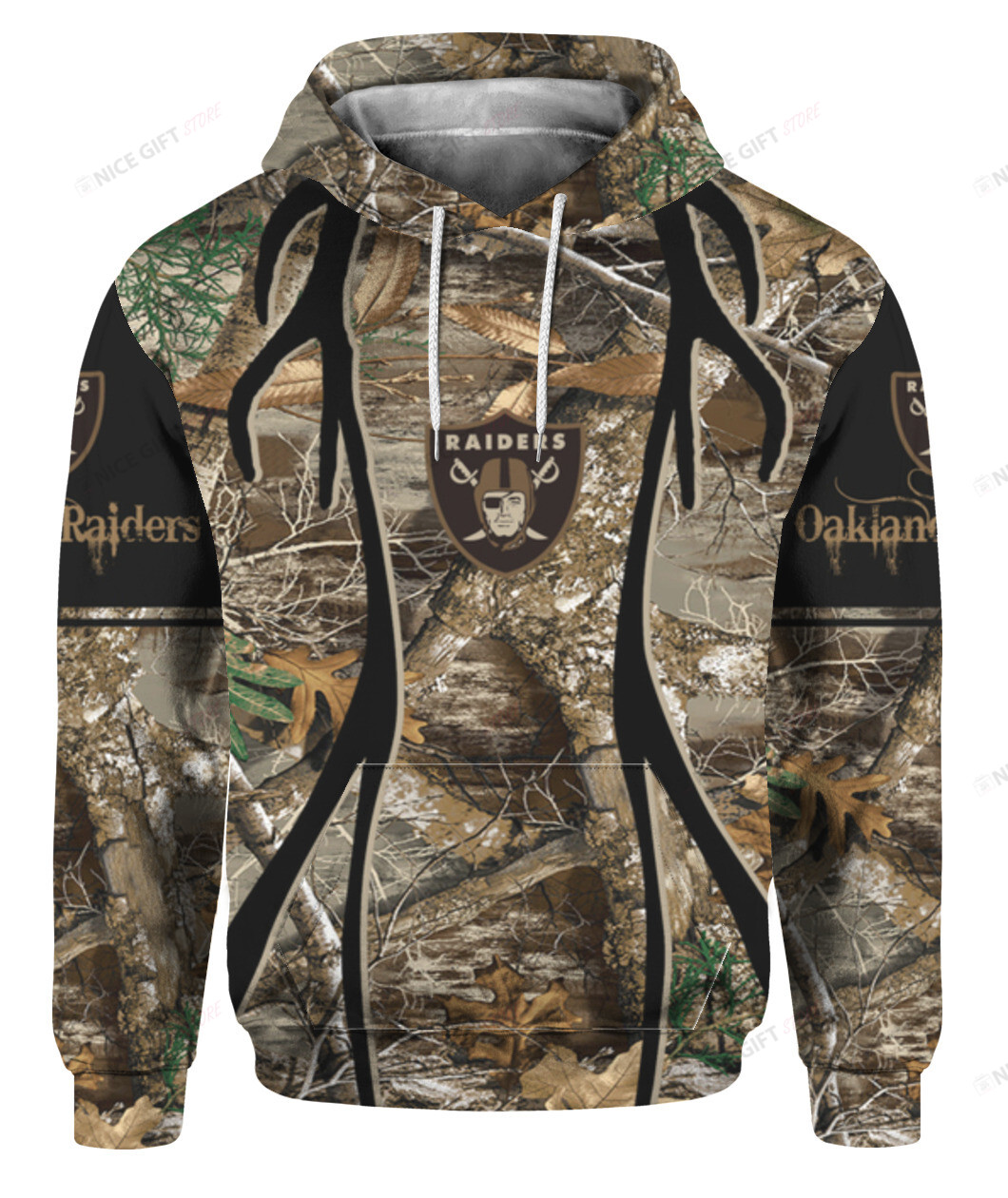 NFL Oakland Raiders Hunting 3D Hoodie Gift For Fans