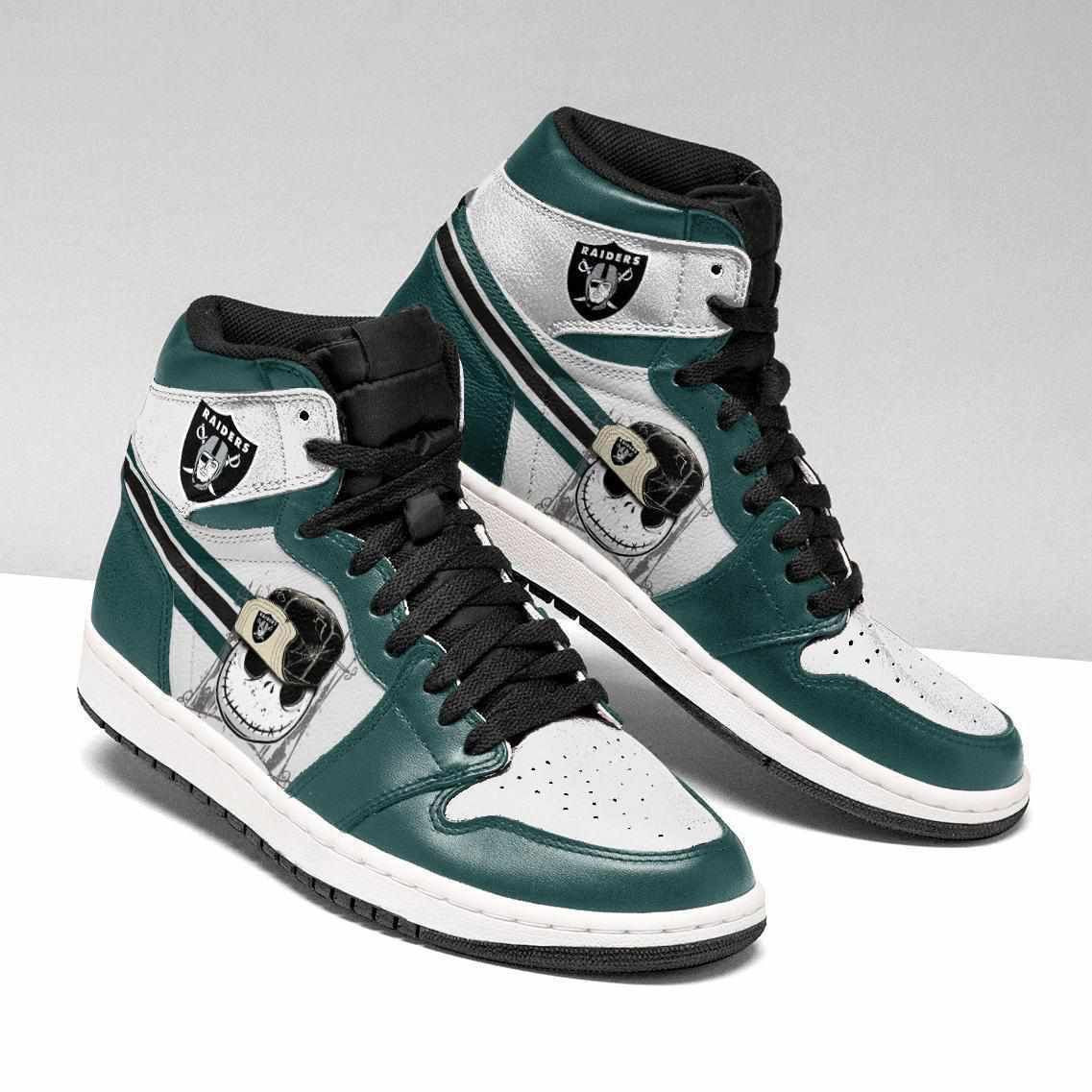 Nfl Oakland Raiders Sneakers 2021 Shoes Sport Sneakers High Top Air Jordan Sneaker, Air Jordan Hightop