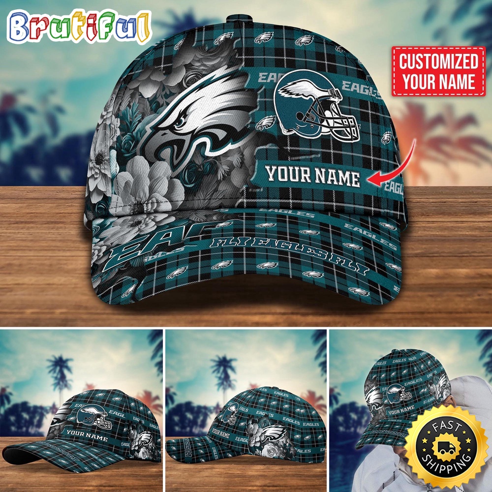 NFL Philadelphia Eagles Baseball Cap Flower Trending Custom Cap