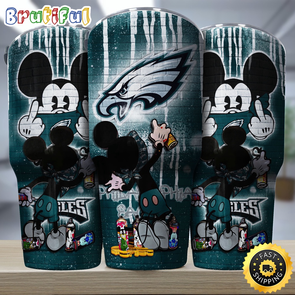NFL Philadelphia Eagles Tumbler Nfl Tumbler Mickey Graffiti For Sports Fan
