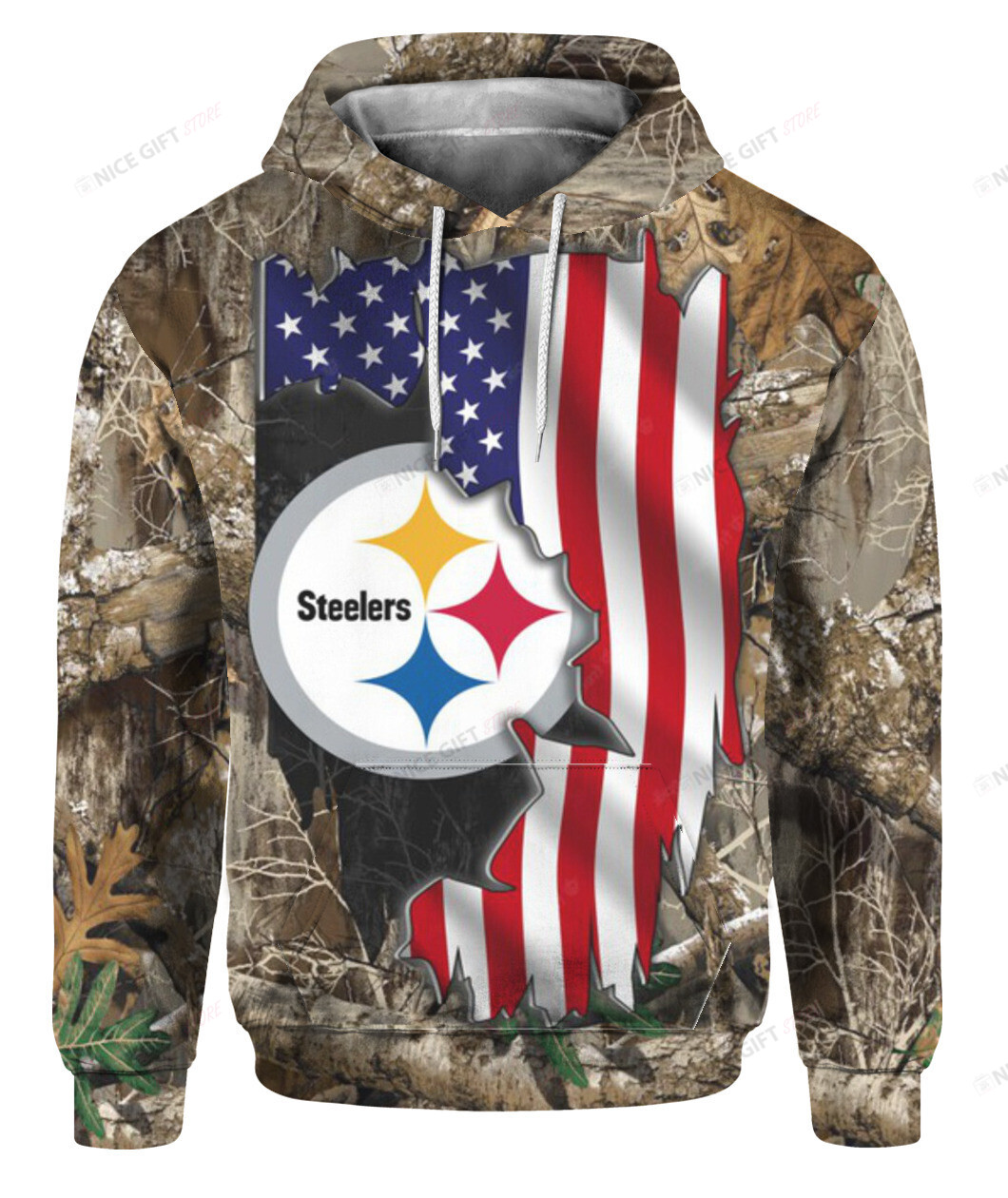 NFL Pittsburgh Steelers Hunting 3D Hoodie Gift For Fans Nicegift