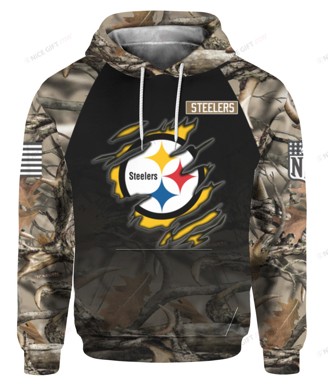 NFL Pittsburgh Steelers Hunting 3D Hoodie Gift For Fans