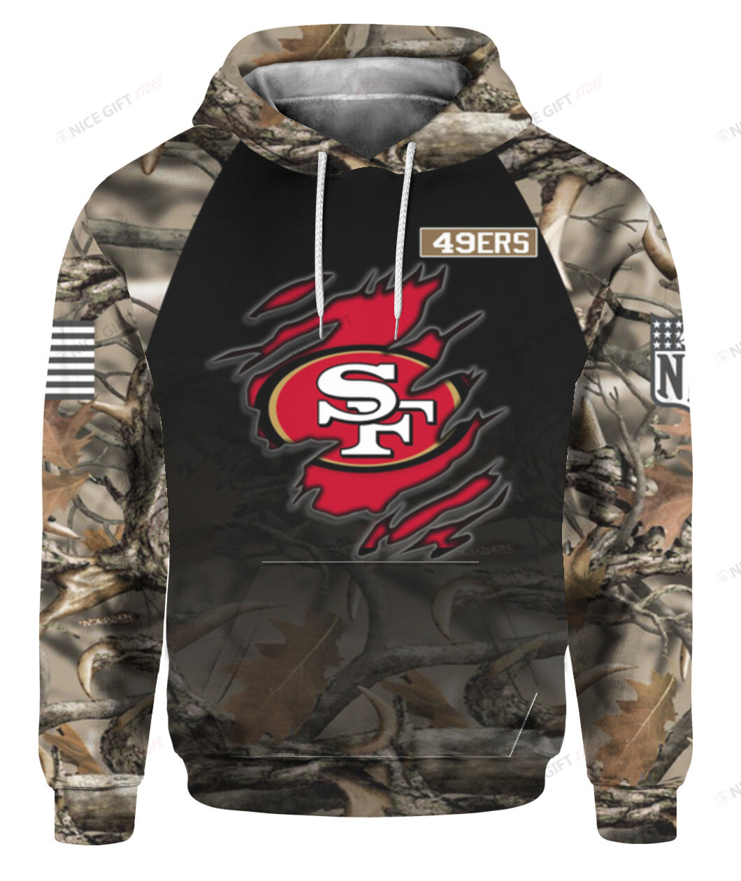 NFL San Francisco 49ers Hunting 3D Hoodie Gift For Fans