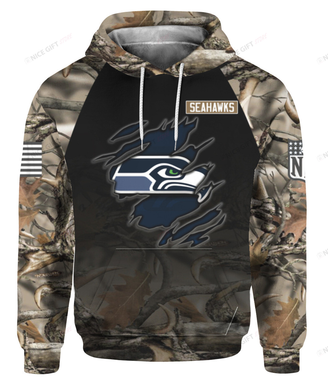 NFL Seattle Seahawks Hunting 3D Hoodie Gift For Fans